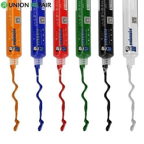 Red Color 10cc UV Curable Solder Mask PCB Fixing Repairing Paint