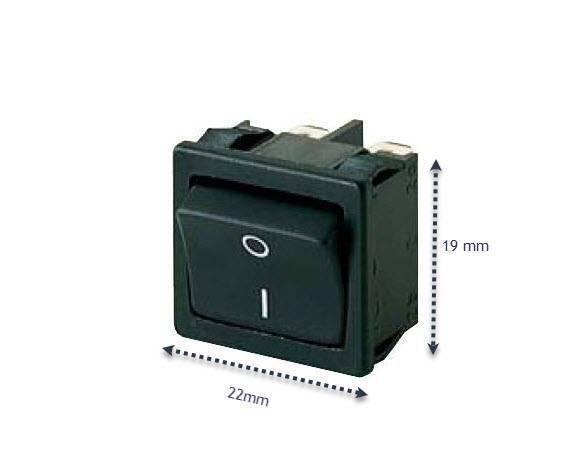 19mmx22mm 2 Position Rocker Switch 4 Legs