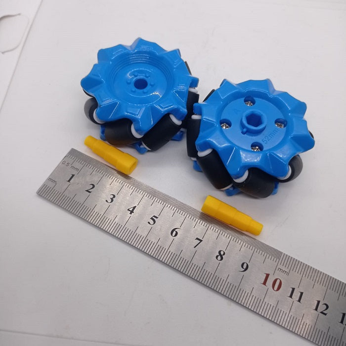 1 Piece 52mm Mecanum Omni Wheels Tires For Diy Rc Robot Toys Tt Motors