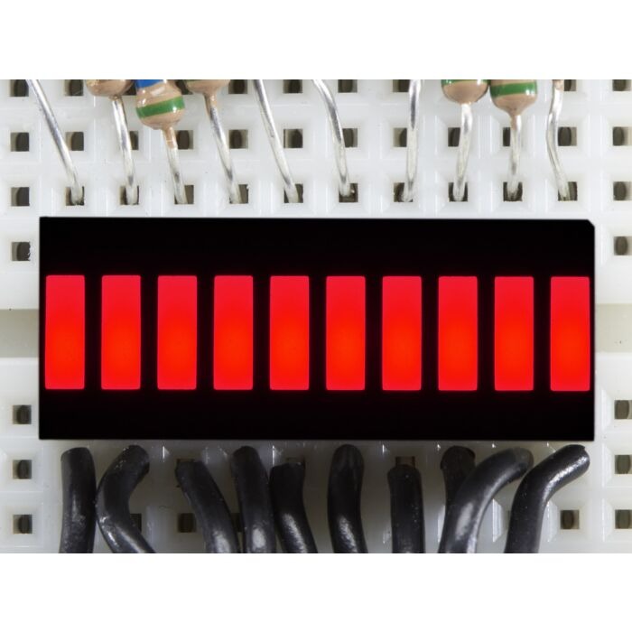 Red 10-Segment LED Bar Graph Display – Audio VU Meter, Power & Signal Level Indicator Module