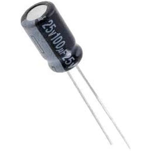 1 Piece 100uf 25v Electrolytic Polar Capacitor
