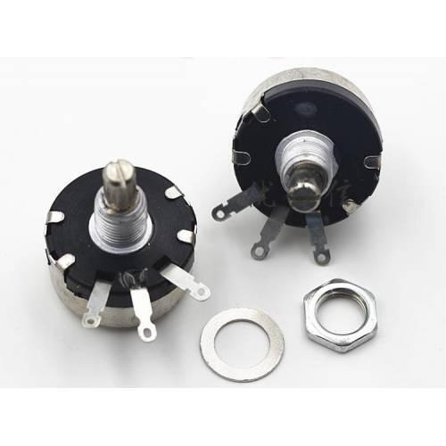 Wx110(010) 4.7k 1w Single Turn Rotary Taper Carbon Wire Wound Potentiometer Volume Resistor