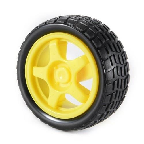 1 Piece Tt Motor Rubber Tires Dia 68mm Width 26mm Geared Tyre For Diy Rc Cars Wheels Model Robot Tire Plastic Wheel Rim Hub