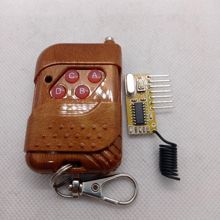 Without Battery 4 Channel Wireless Remote Control Kit RX12 RF Transmitter Receiver Module For Arduino Momentary Type
