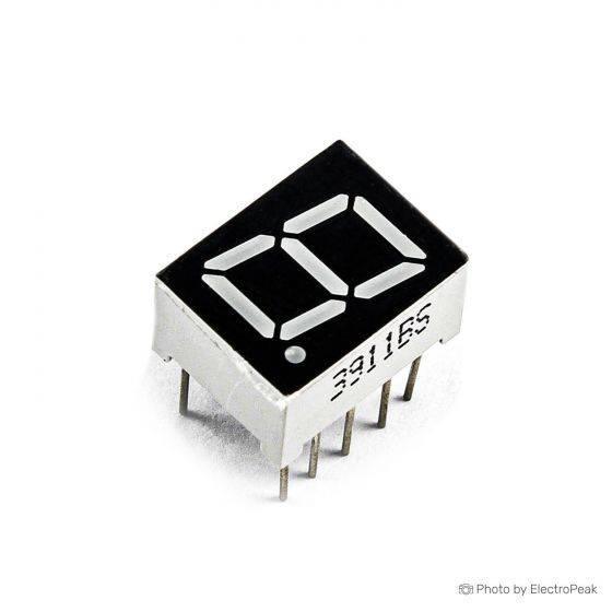 Cc 1 Digit 7 Segment 0.7 Inch Led Common Cathode Display Red Color
