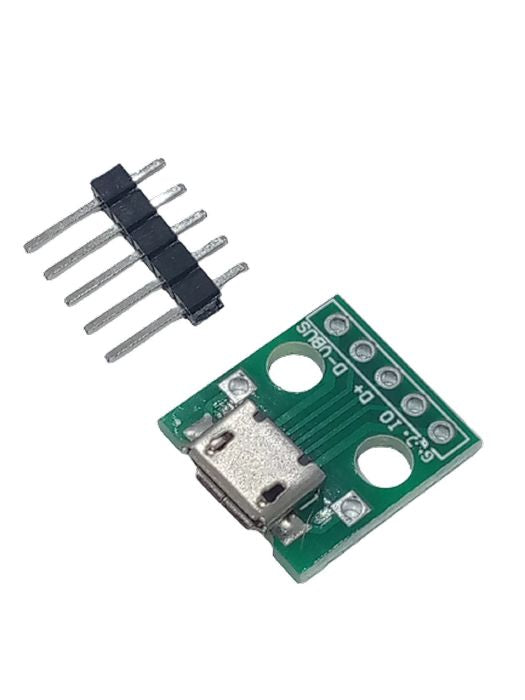 Female Micro Usb To Dip 5-pin Bread Board Power Supply Breadboard Power Supply