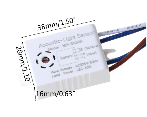 1pc Sound Voice Sensor 220v Module Detector Auto On Off Intelligent Light Switch