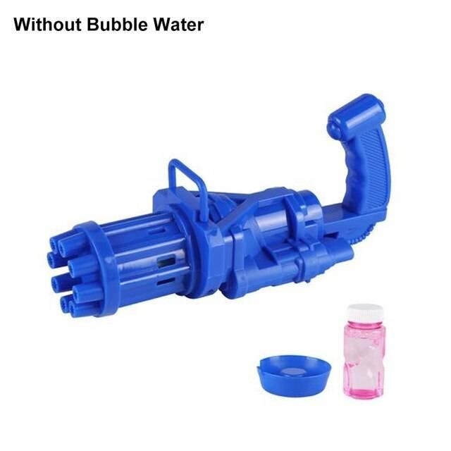 Automatic Gatling Bubble Gun Summer Soap Water Bubble Machine Kids Outdoor Toys