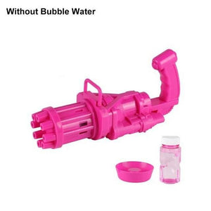 Automatic Gatling Bubble Gun Summer Soap Water Bubble Machine Kids Outdoor Toys