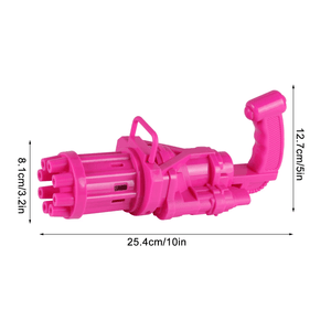 Automatic Gatling Bubble Gun Summer Soap Water Bubble Machine Kids Outdoor Toys