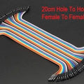 20cm Hole To Hole Jumper Wire Dupont Line 40 Pin Arduino Jumper Wires Female To Female