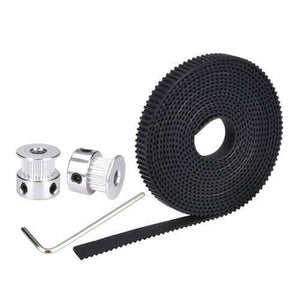 20 Teeth 8mm Gt2 Pulley With 2 Meter Timing Belt For Cnc 3d Printers