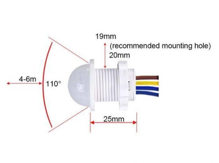 20mm Motion Sensor Light Switch