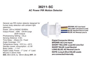 20mm Motion Sensor Light Switch