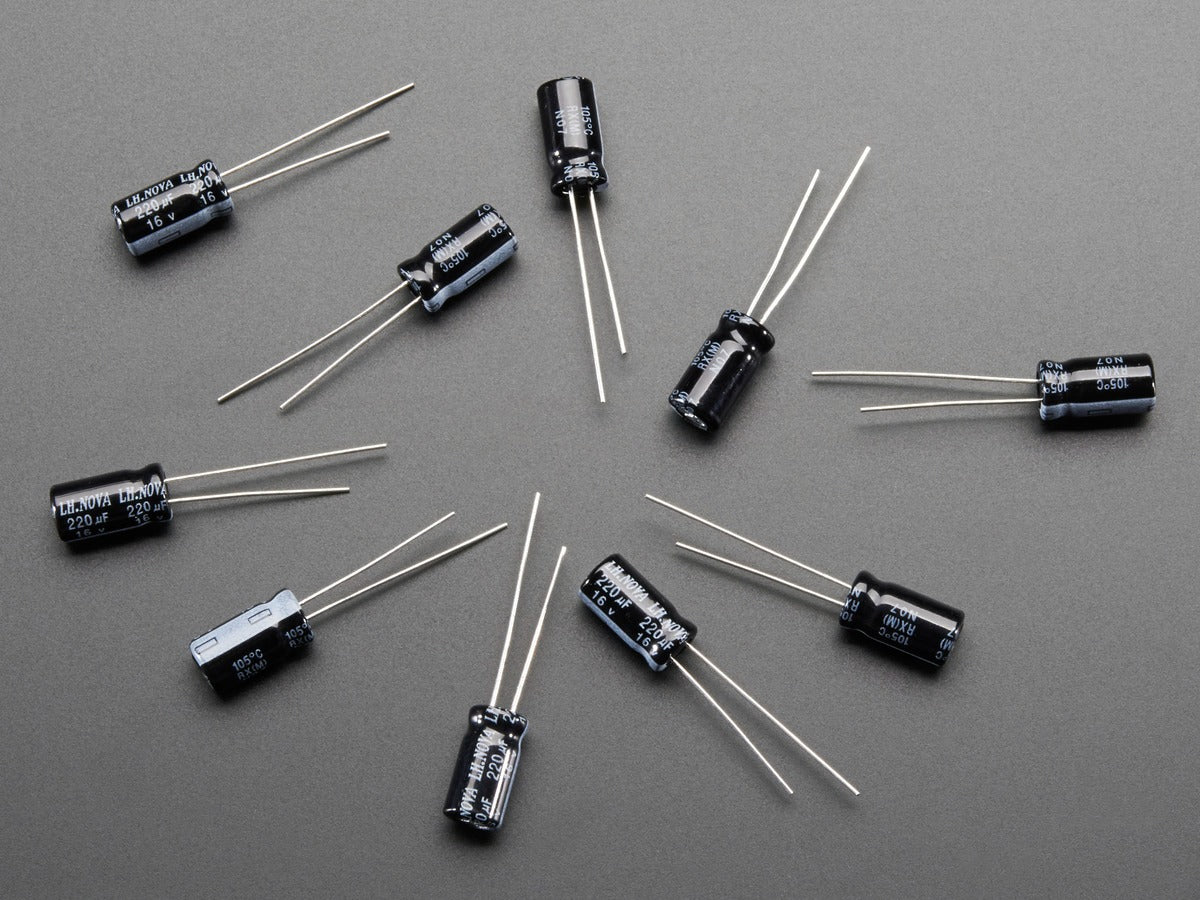 220uF 16v Electrolytic Capacitors