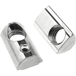 21mm x 13mm x 7mm M8 T Nut, Roll Ball Elastic Nuts For 4040