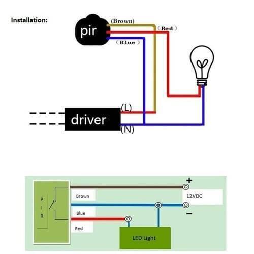 220v Automatic Infrared Pir Motion Sensor