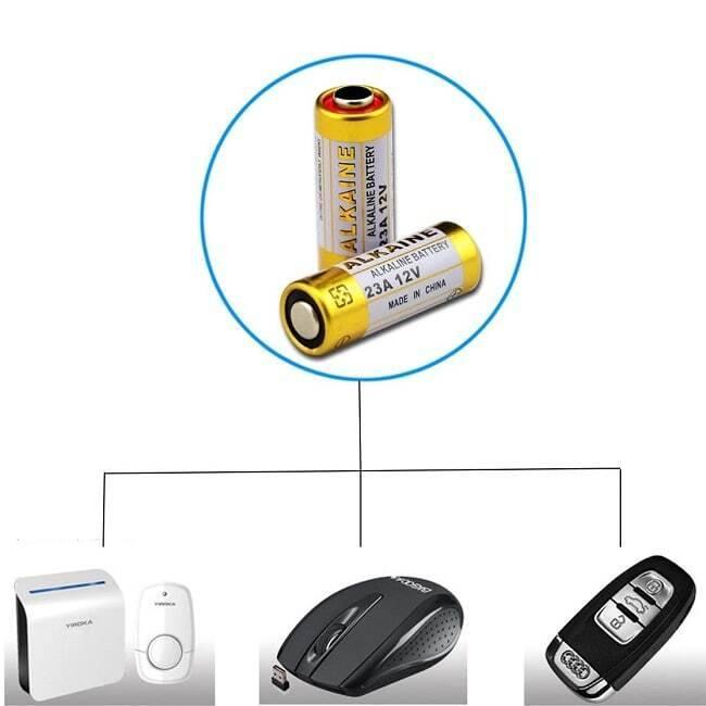 23a 12v Alkaline Battery Cells Mercury Free