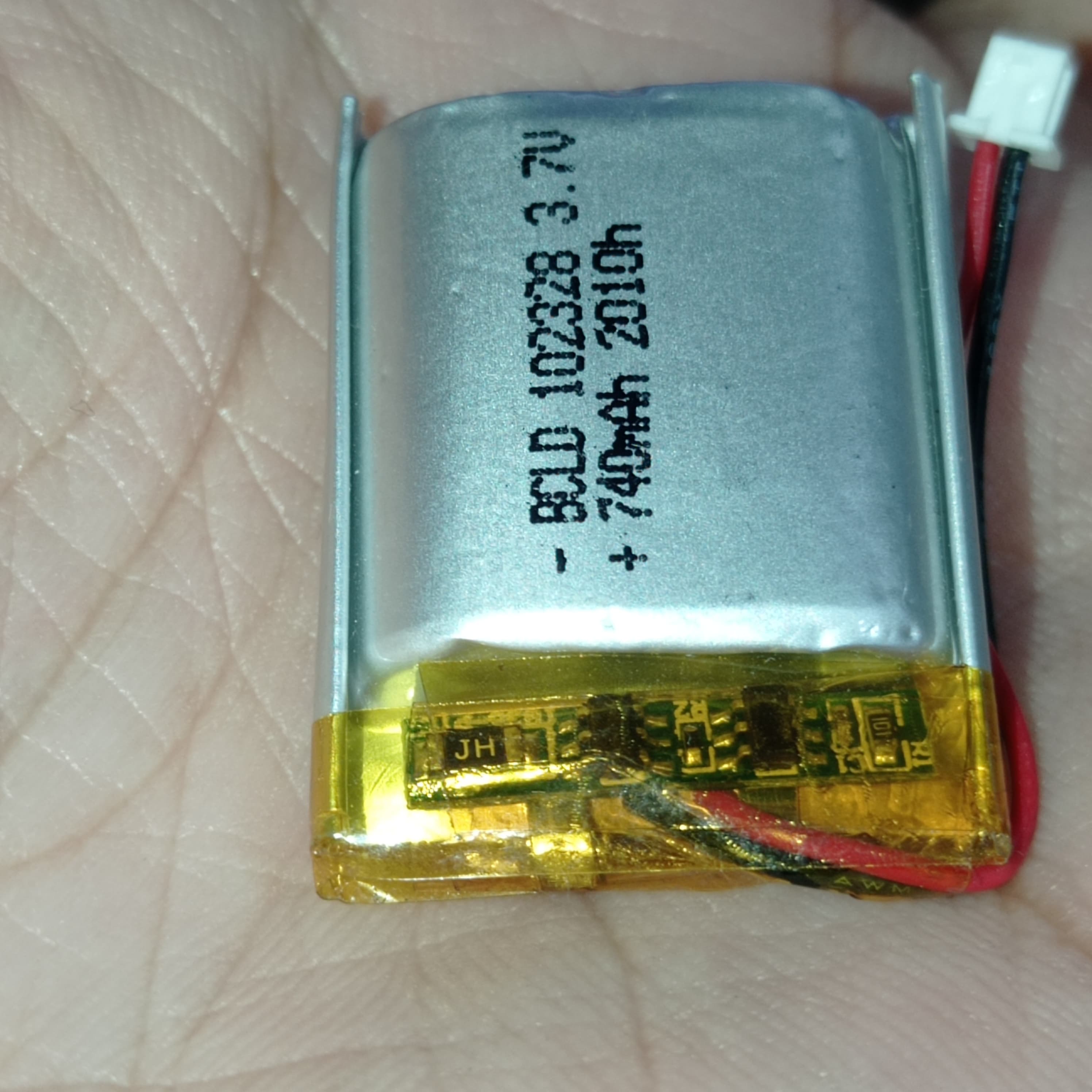23mm x 28mm x 10mm 3.7v 740ma Li Ion Battery