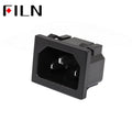 250vac 15a Ac Power Socket C14 Inlet Power Socket Connector Plug Industrial Socket Plug Iec320 C14 3pin Panel Power Inlet Socket