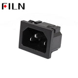 250vac 15a Ac Power Socket C14 Inlet Power Socket Connector Plug Industrial Socket Plug Iec320 C14 3pin Panel Power Inlet Socket