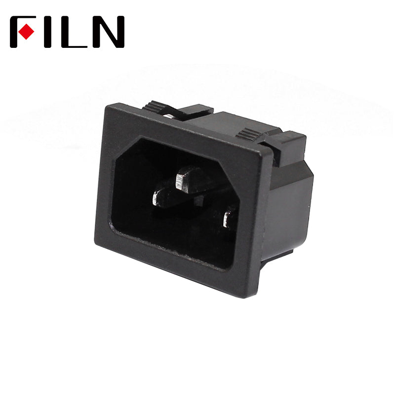 250vac 15a Ac Power Socket C14 Inlet Power Socket Connector Plug Industrial Socket Plug Iec320 C14 3pin Panel Power Inlet Socket