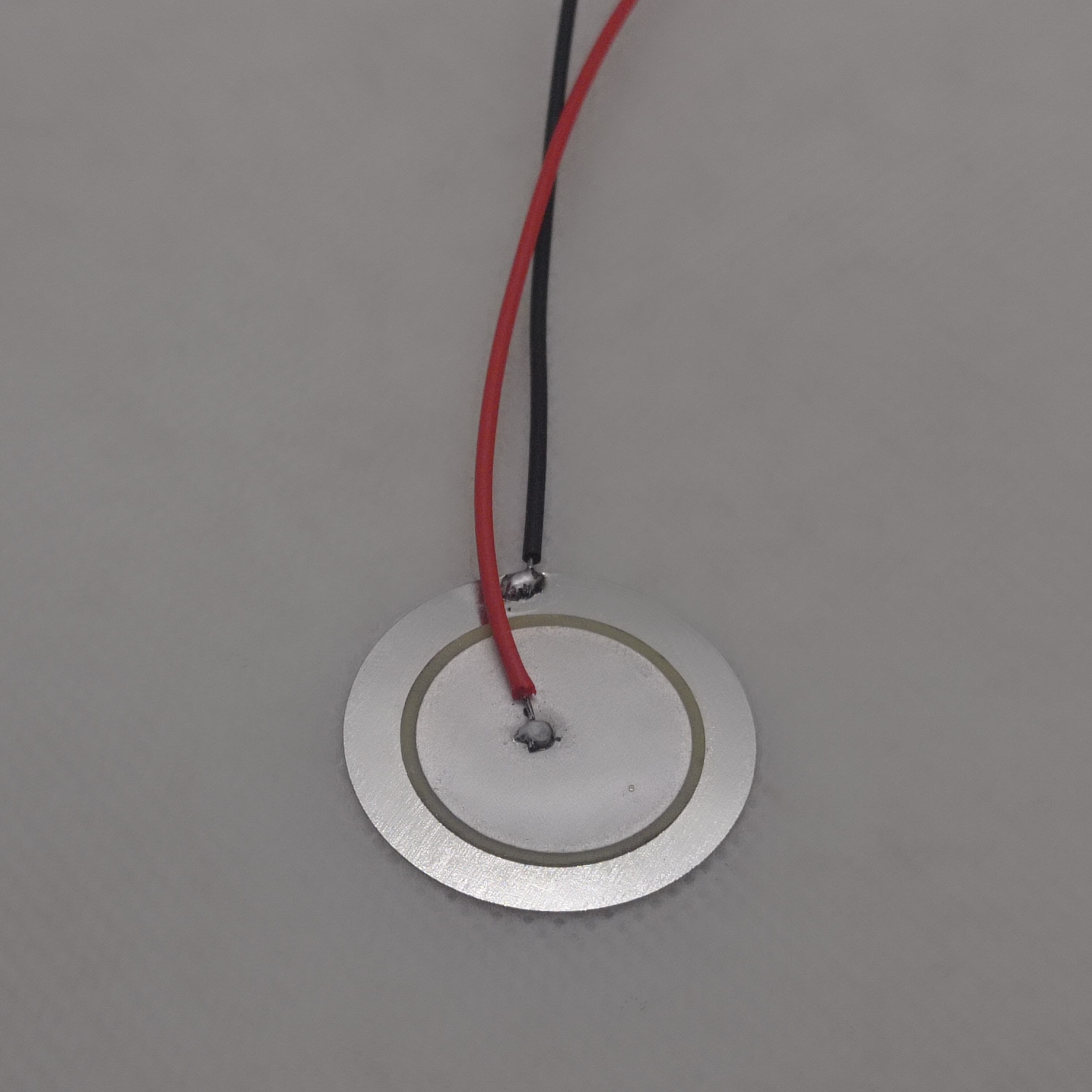 27mm Piezoelectric Ceramic Disc Piezo Element Plate With Wires