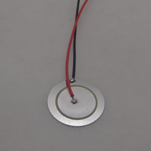 27mm Piezoelectric Ceramic Disc Piezo Element Plate With Wires