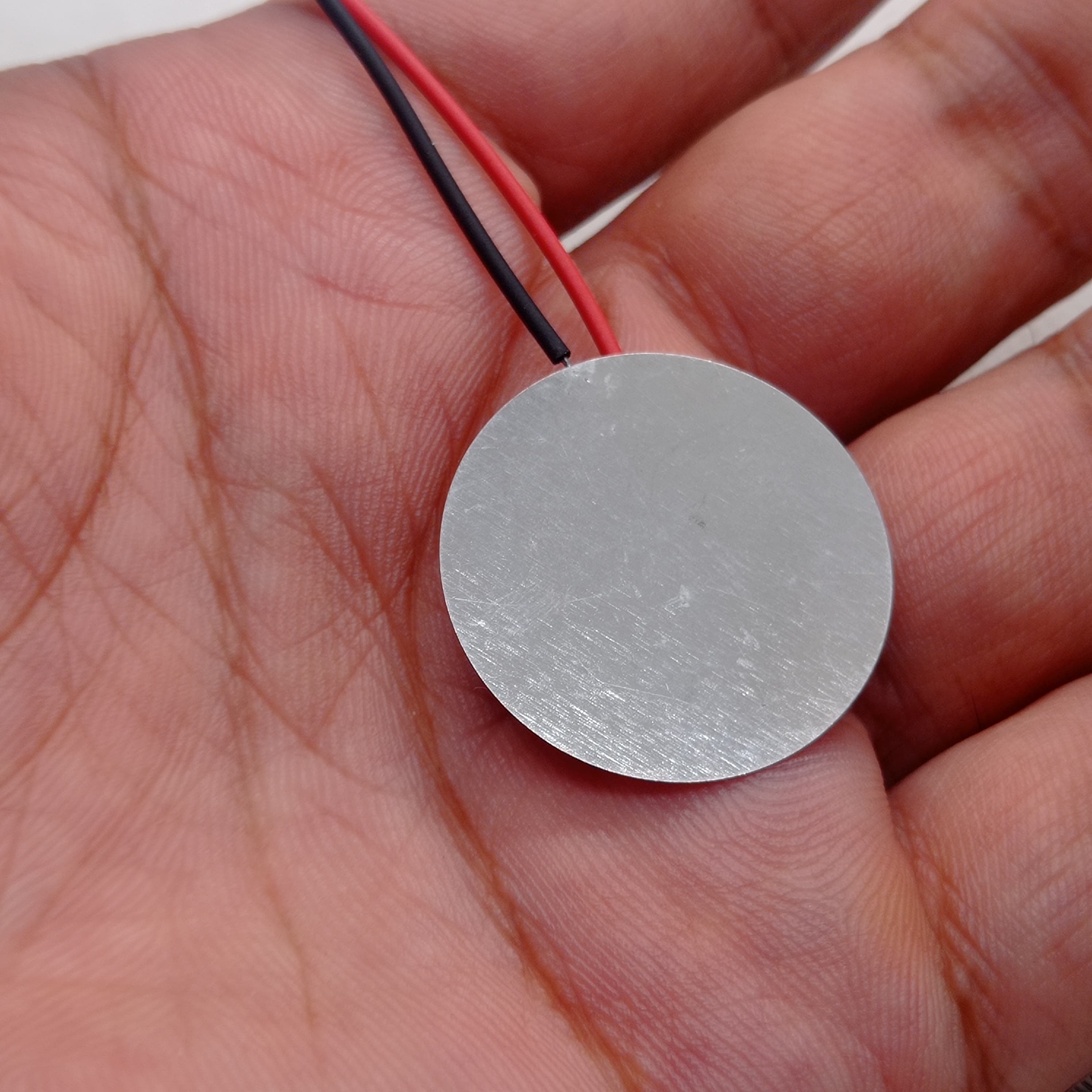 27mm Piezoelectric Ceramic Disc Piezo Element Plate With Wires