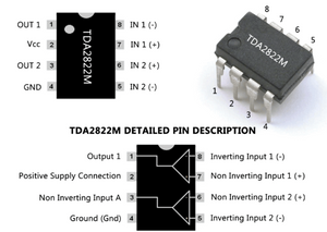 Orignal Tda2822 Dual Power Amplifier