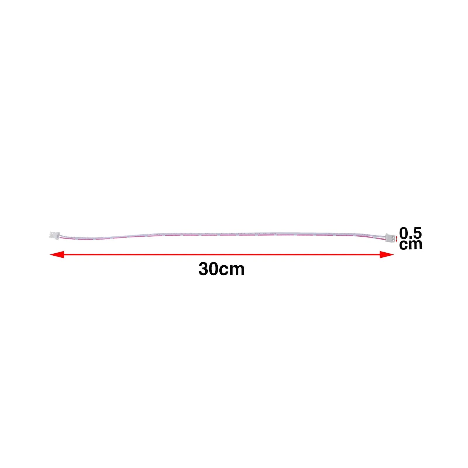 2 Wires 2.54mm Pitch Female To Female Jst Xh Connector Cable Wire 26 to 30cm approximately