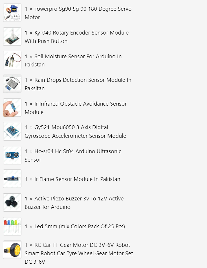 Beaconhouse Arduino Starter Kit