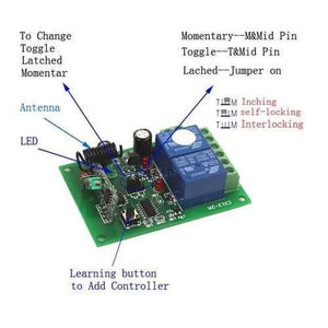 2 Channel Rf Wireless System Remote Control Switch Module With Shell 12v 10a 315mhz For Smart Home