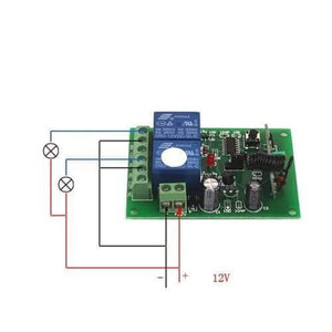 2 Channel Rf Wireless System Remote Control Switch Module With Shell 12v 10a 315mhz For Smart Home