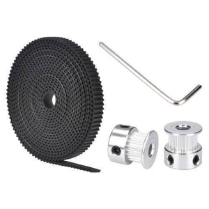 2 Meter Gt2 Timing Belt With 2pcs Of 5mm Gt2 Pulley 16 Teeth