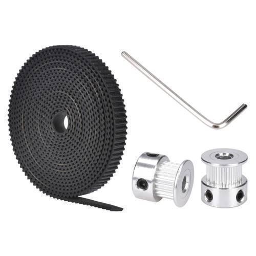 2 Meter Gt2 Timing Belt With 2pcs Of 5mm Gt2 Pulley 16 Teeth