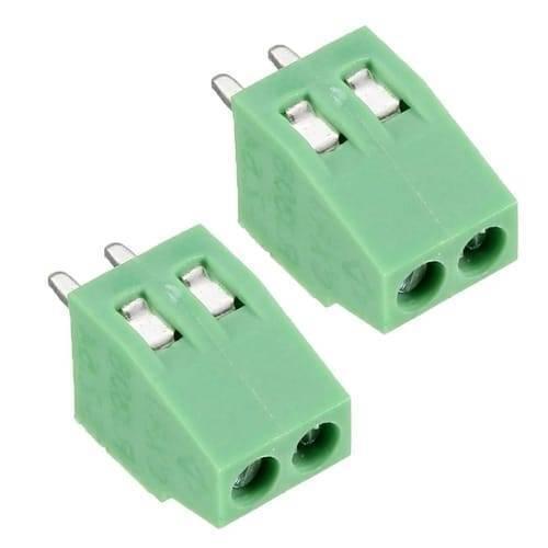 Kf 128 2p 5mm Pitch 2 Pin Pcb Screw Terminal Block Connector - Digilog Pakistan