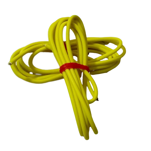 Yellow 1m Solderable Wire Hard Wires For Wiring Jumper Wire Wiring Cable