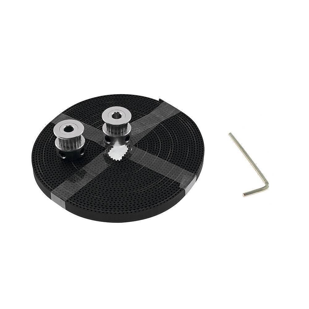 2 Meter Gt2 Timing Belt With 2pcs Of 5mm Gt2 Pulley 16 Teeth