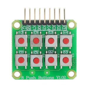 2x4 Matrix Keyboard 8 Pushbutton Keypad V1.02 Expansion Module For Arduino