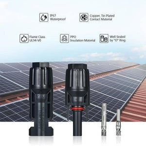 30a 1000v Male Female Mc4 Connector For Solar Panel Dc Wire Cable