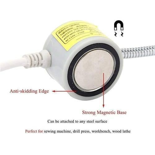 20 Smd Led Bendable Light Lamp 220v Magnetic Base Gooseneck Sewing Machine Smd Light Bulb