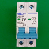 32a Tomzn Tob7z-63 2p Dc 1000v Solar Circuit Breaker - Reliable Protection For Solar System