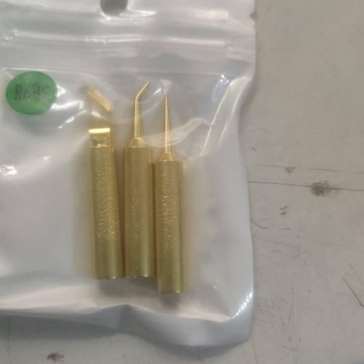 3pcs Soldering Iron Tips For Temperature Adjust Electric Soldering Iron