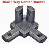 3030 Size 3 Way End Corner Bracket Connector For t Slot Aluminum Extrusion Profile 3030