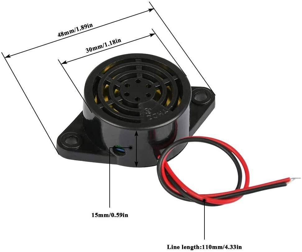 3 To 24v Electronic Buzzer Beep Alarm Sfm-27