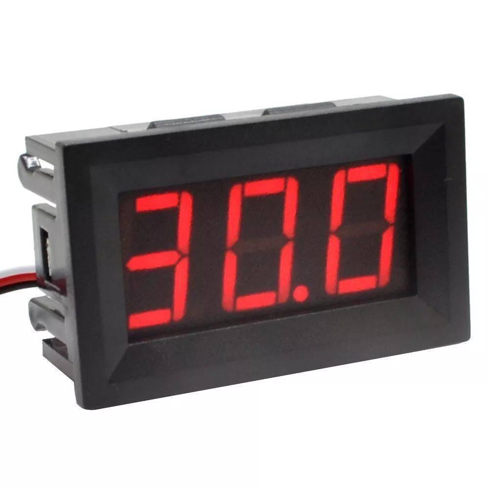 2 Wire Dc 0 To 30v Dc Red Led Digital Voltmeter Module Panel Meter
