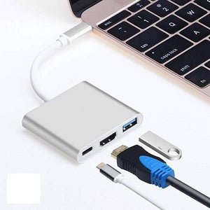3 in 1 Multiport Type-c Usb To Hdmi Adapter Usb 3.0 Charging Port Converter Adapter
