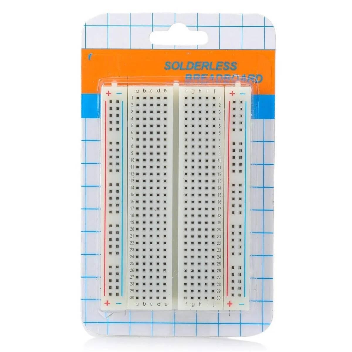 400 Tie Points Half Size Solderless Breadboard Solder Less Breadboard Prototyping Board