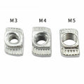 40xm6 T Slot Nut M6 Thread For 40 Series European Aluminium Profile Nickle Plated Hammer Head Type T Nut